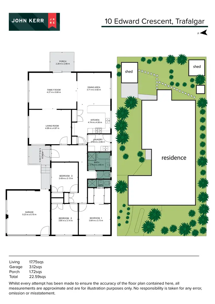 Floorplan of Homely house listing, 10 Edward Crescent, Trafalgar VIC 3824