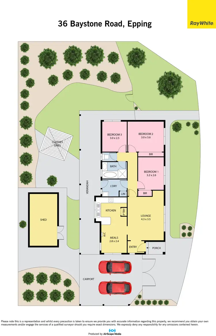 Floorplan of Homely house listing, 36 Baystone Road, Epping VIC 3076