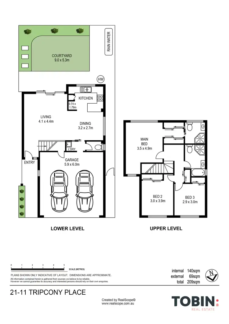 Floorplan of Homely townhouse listing, 21/11 Tripcony Place, Wakerley QLD 4154