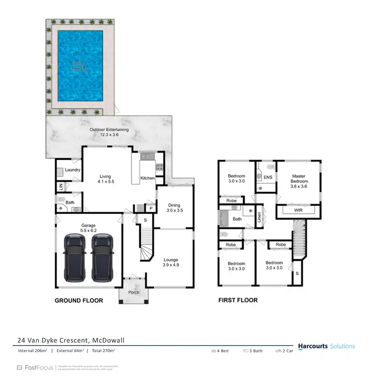 Floorplan of Homely house listing, 24 Van Dyke Crescent, Mcdowall QLD 4053