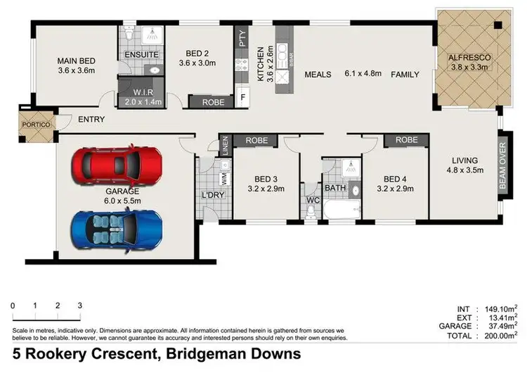 Floorplan of Homely house listing, 5 Rookery Crescent, Bridgeman Downs QLD 4035