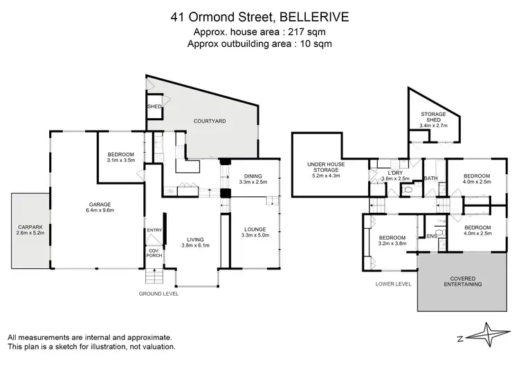 Floorplan of Homely house listing, 41 Ormond Street, Bellerive TAS 7018