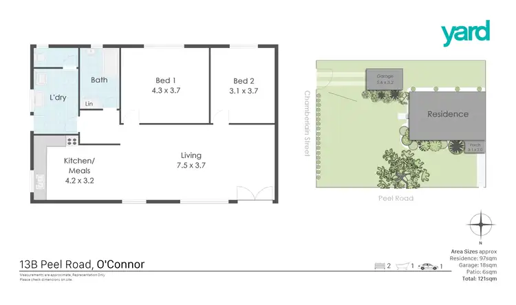 Floorplan of Homely house listing, 13b Peel Road, O'connor WA 6163