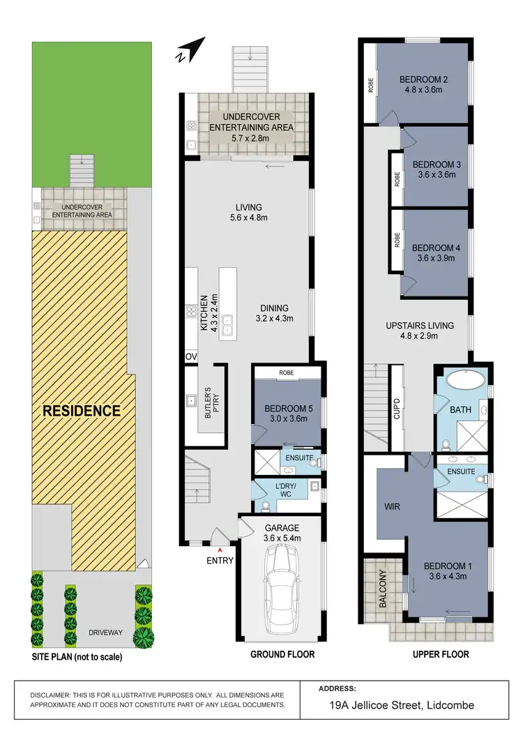 Floorplan of Homely semi-detached listing, 19A Jellicoe Street, Lidcombe NSW 2141
