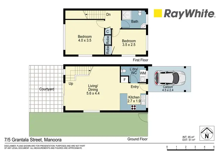 Floorplan of Homely townhouse listing, 7/5 Grantala Street, Manoora QLD 4870