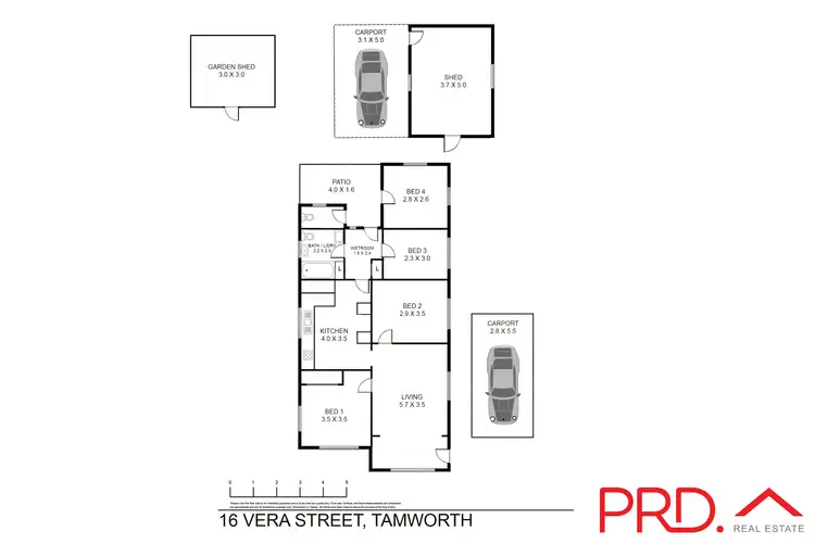 Floorplan of Homely house listing, 16 Vera Street, Tamworth NSW 2340