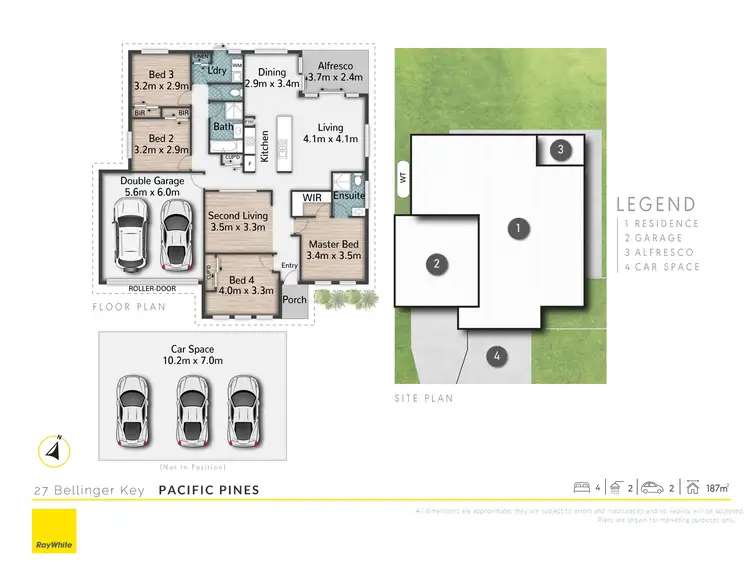 Floorplan of Homely house listing, 27 Bellinger Key, Pacific Pines QLD 4211