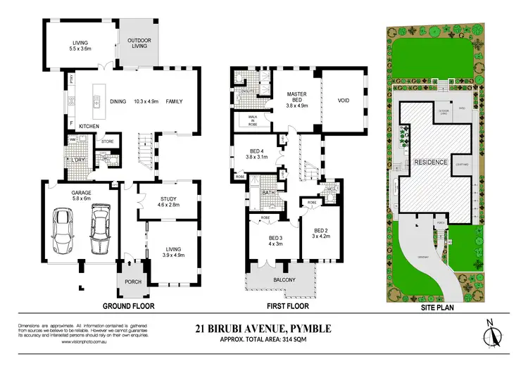 Floorplan of Homely house listing, 21 Birubi Avenue, Pymble NSW 2073