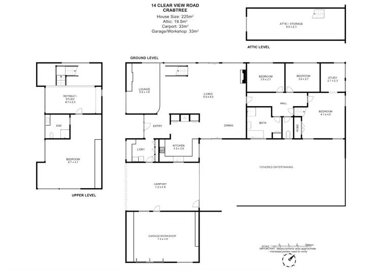 Floorplan of Homely house listing, 14 Clear View Road, Crabtree TAS 7109
