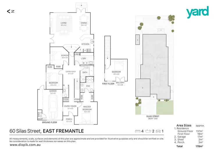 Floorplan of Homely house listing, 60 Silas Street, East Fremantle WA 6158