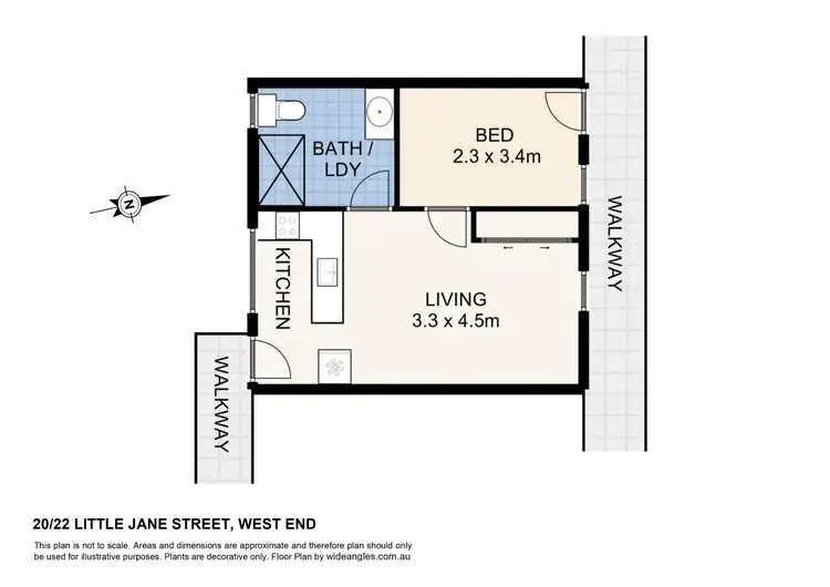 Floorplan of Homely apartment listing, 20/22 Little Jane Street, West End QLD 4101