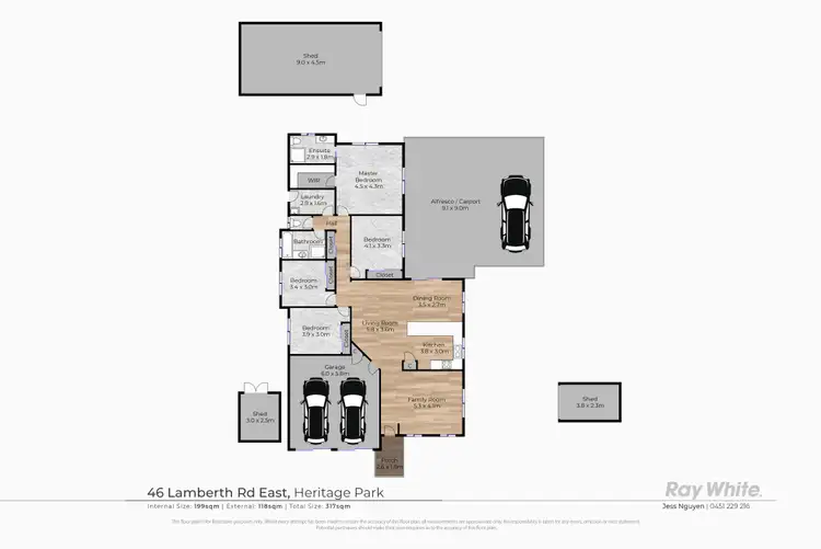 Floorplan of Homely house listing, 46 Lamberth Road East, Heritage Park QLD 4118