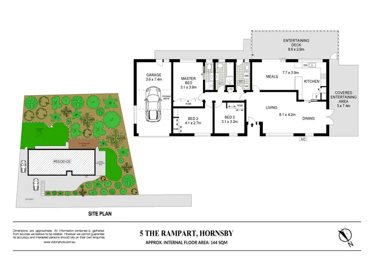 Floorplan of Homely house listing, 5 The Rampart, Hornsby NSW 2077