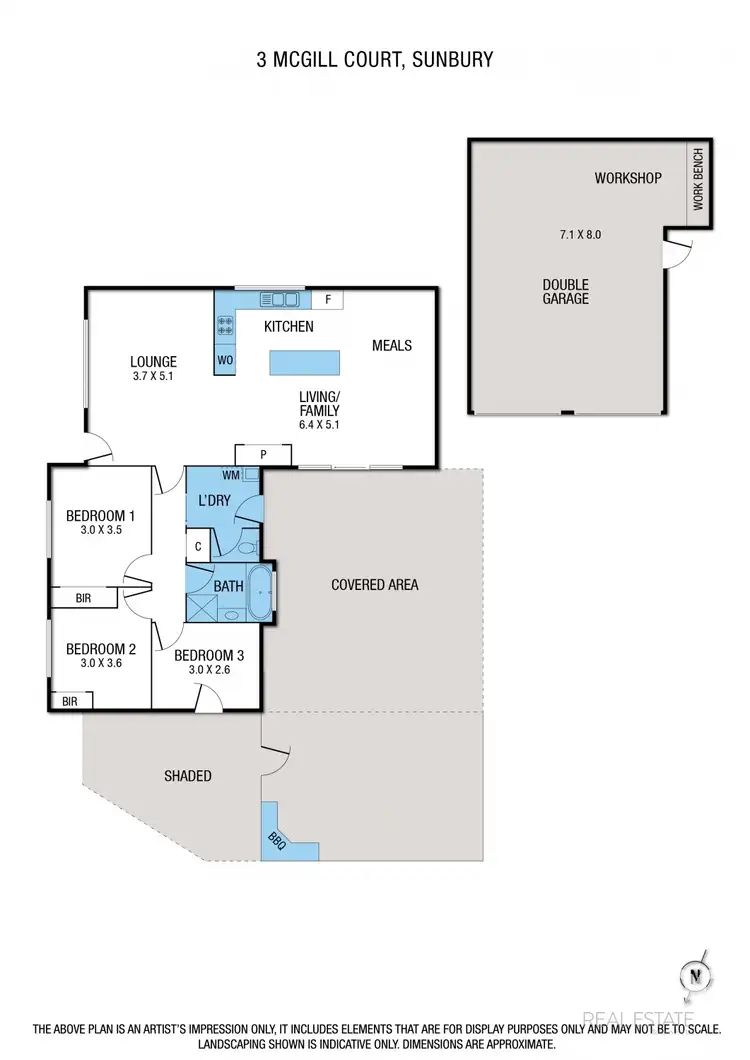 Floorplan of Homely house listing, 3 McGill Court, Sunbury VIC 3429