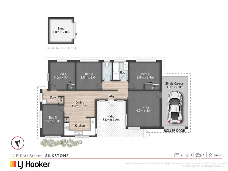 Floorplan of Homely house listing, 14 Elliott Street, Silkstone QLD 4304