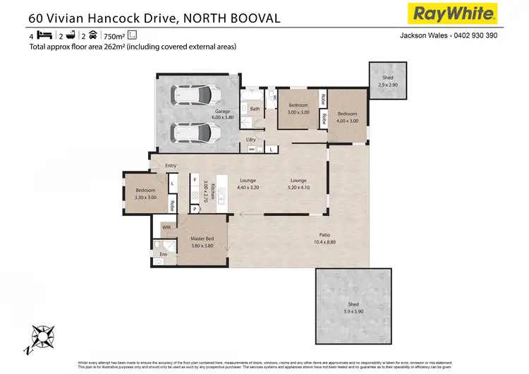 Floorplan of Homely house listing, 60 Vivian Hancock Drive, North Booval QLD 4304