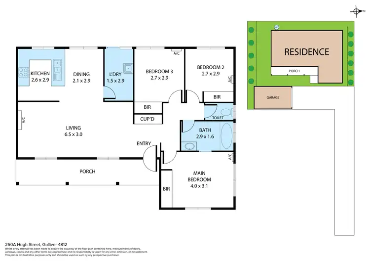 Floorplan of Homely house listing, 250A Hugh Street, Gulliver QLD 4812