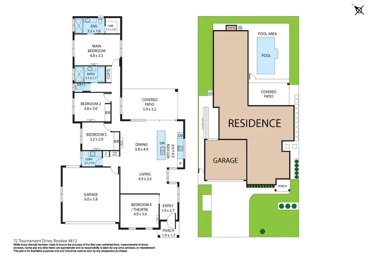 Floorplan of Homely house listing, 72 Tournament Drive, Rosslea QLD 4812