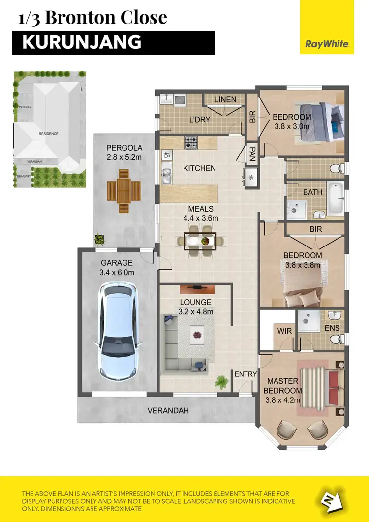 Floorplan of Homely house listing, 1/3 Bronton Close, Kurunjang VIC 3337