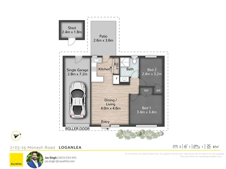 Floorplan of Homely unit listing, 2/23-25 Monash Road, Loganlea QLD 4131