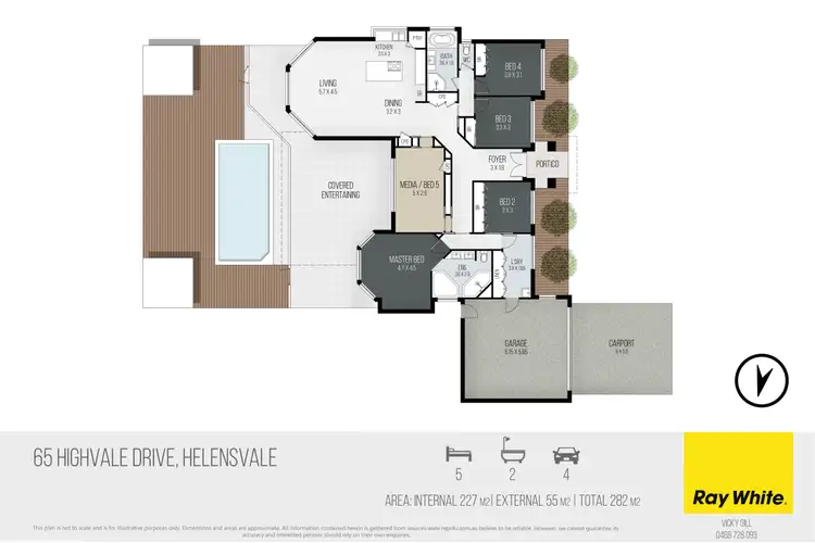Floorplan of Homely house listing, 65 Highvale Drive, Helensvale QLD 4212