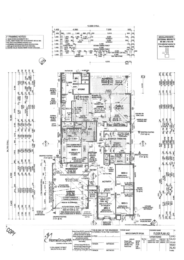 Floorplan of Homely house listing, 26 Fallow Way, Alkimos WA 6038