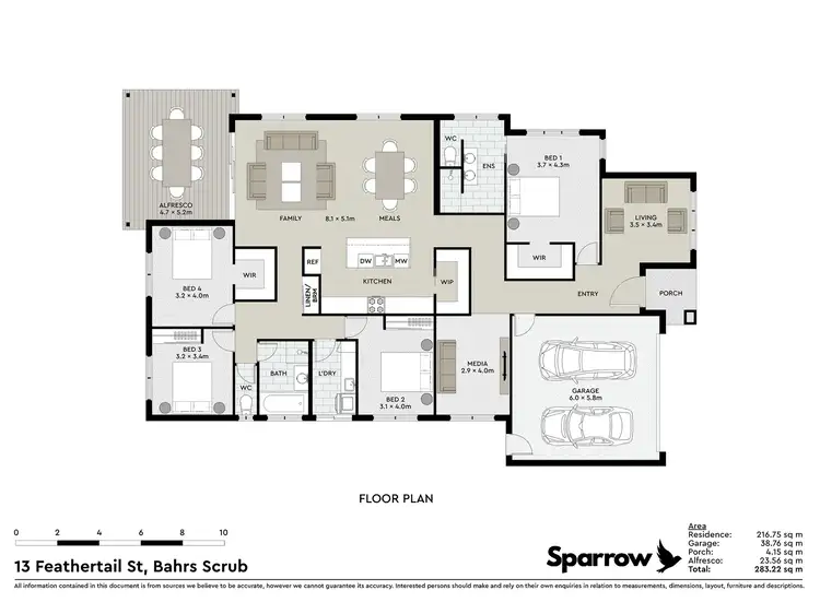 Floorplan of Homely house listing, 13 Feathertail Street, Bahrs Scrub QLD 4207
