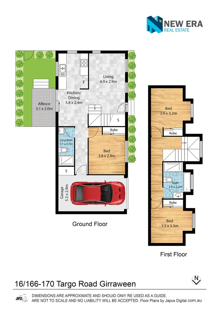 Floorplan of Homely townhouse listing, 16/166-170 Targo Road, Girraween NSW 2145