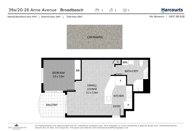 Floorplan of Homely apartment listing, 39A&B/20-26 Anne Avenue, Broadbeach QLD 4218