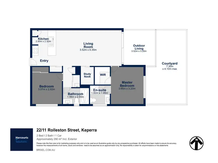 Floorplan of Homely unit listing, 22/11 Rolleston Street, Keperra QLD 4054