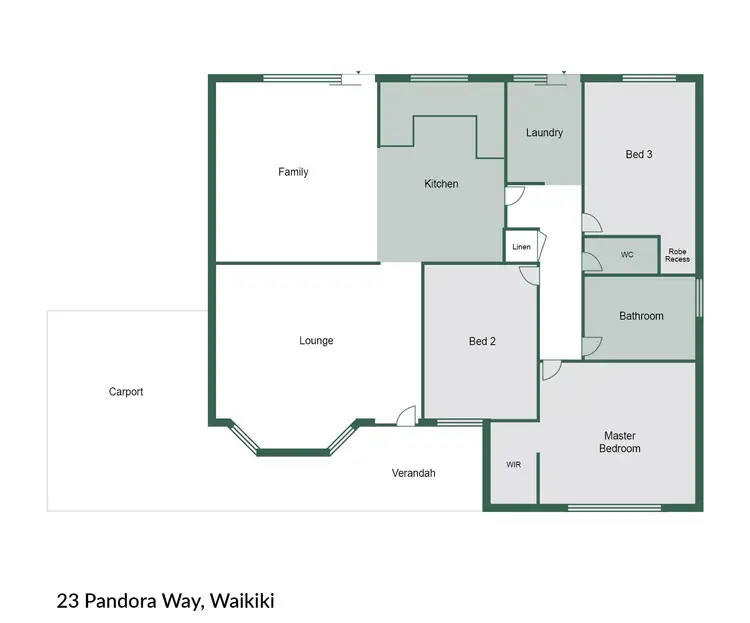 Floorplan of Homely house listing, 23 Pandora Way, Waikiki WA 6169