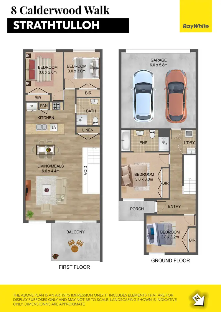 Floorplan of Homely house listing, 8 Calderwood Walk, Strathtulloh VIC 3338