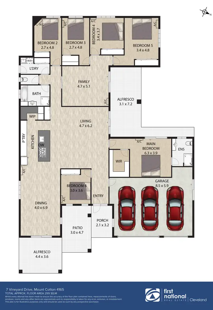 Floorplan of Homely house listing, 7 Vineyard Drive, Mount Cotton QLD 4165
