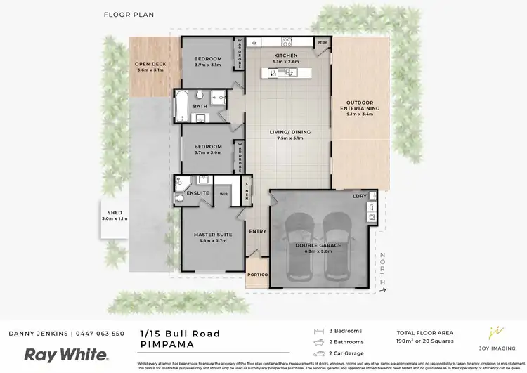Floorplan of Homely semi-detached listing, 1/15 Bull Road, Pimpama QLD 4209