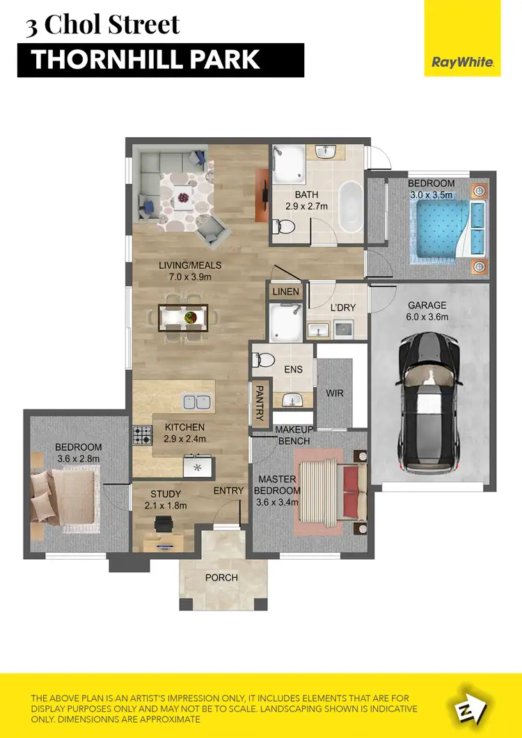 Floorplan of Homely house listing, 3 Chol Street, Thornhill Park VIC 3335