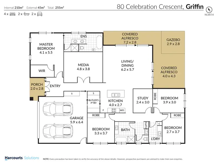 Floorplan of Homely house listing, 80 Celebration Crescent, Griffin QLD 4503