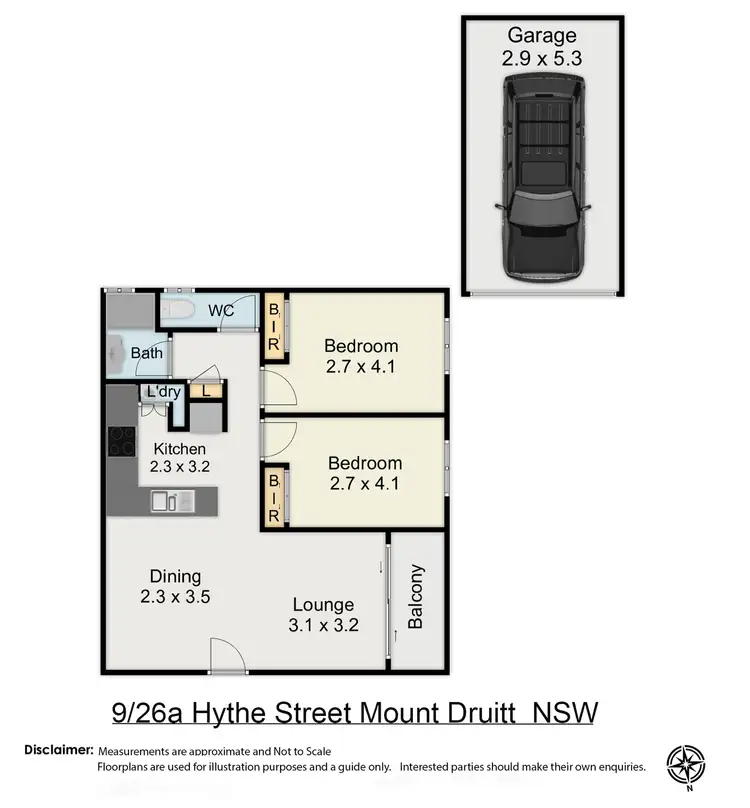 Floorplan of Homely unit listing, 9/26A Hythe Street, Mount Druitt NSW 2770