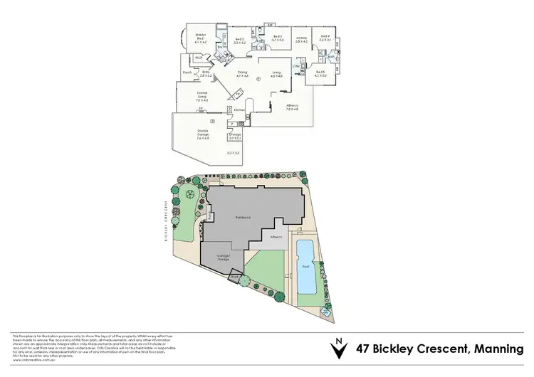 Floorplan of Homely house listing, 47 Bickley Crescent, Manning WA 6152