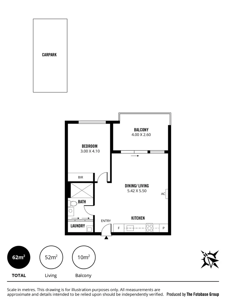 Floorplan of Homely apartment listing, 203/89 Buchanan Drive, Woodforde SA 5072