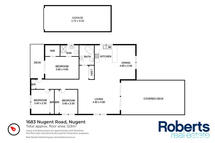 Floorplan of Homely house listing, 1683 Nugent Road, Nugent TAS 7172