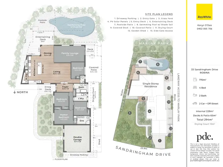 Floorplan of Homely house listing, 33 Sandringham Drive, Robina QLD 4226