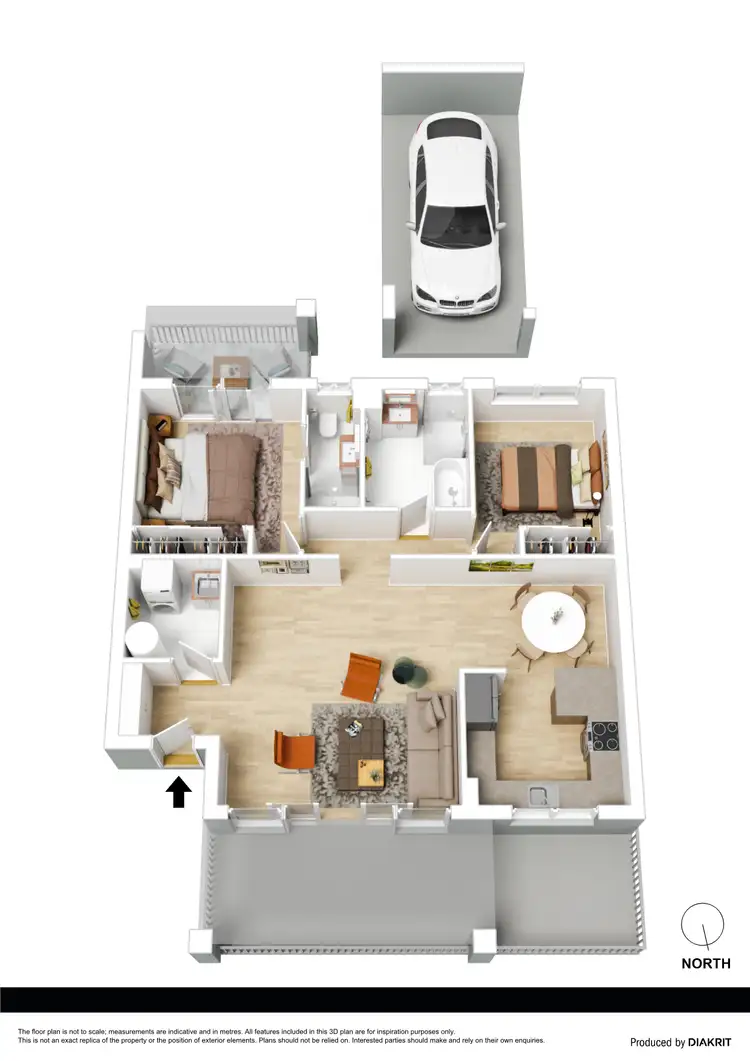 Floorplan of Homely apartment listing, 23/92 Hunter Street, Hornsby NSW 2077