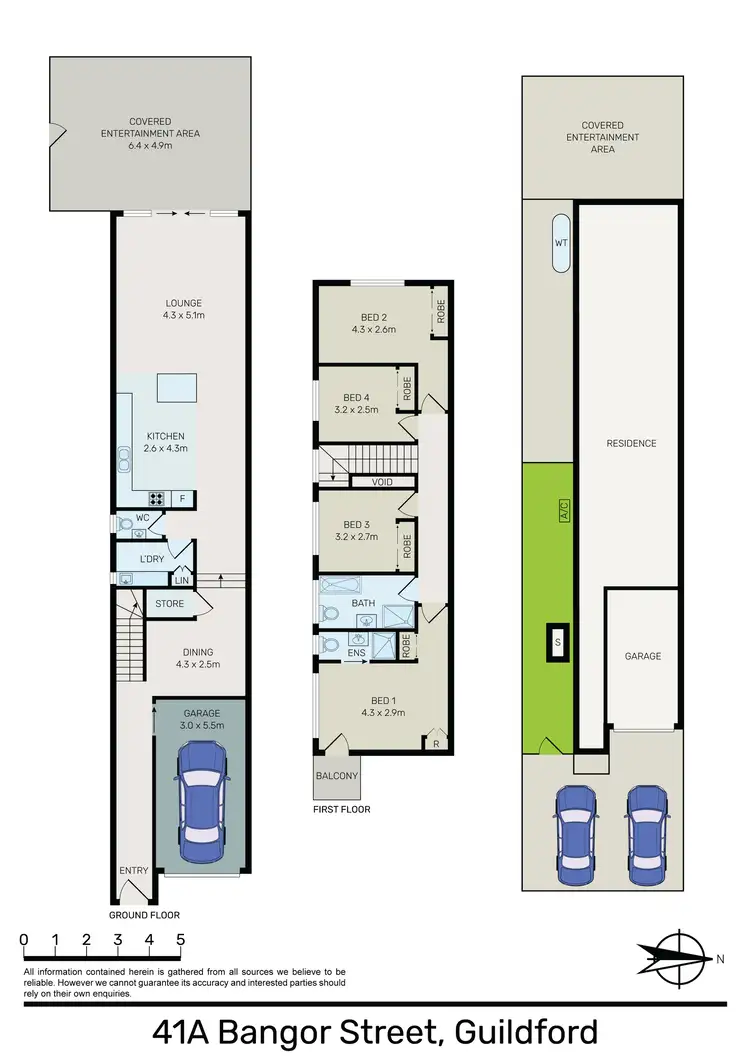 Floorplan of Homely semi-detached listing, 41A Bangor Street, Guildford NSW 2161