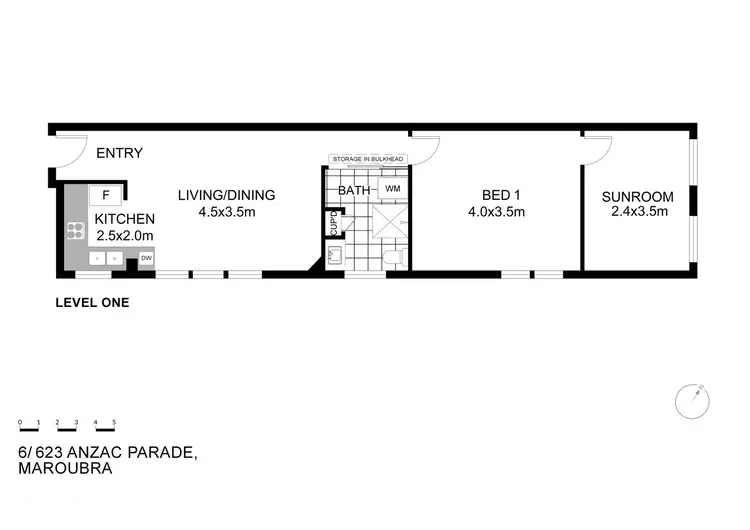 Floorplan of Homely apartment listing, 6/623 Anzac Parade, Maroubra NSW 2035