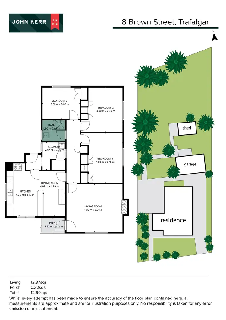 Floorplan of Homely house listing, 8 Brown Street, Trafalgar VIC 3824