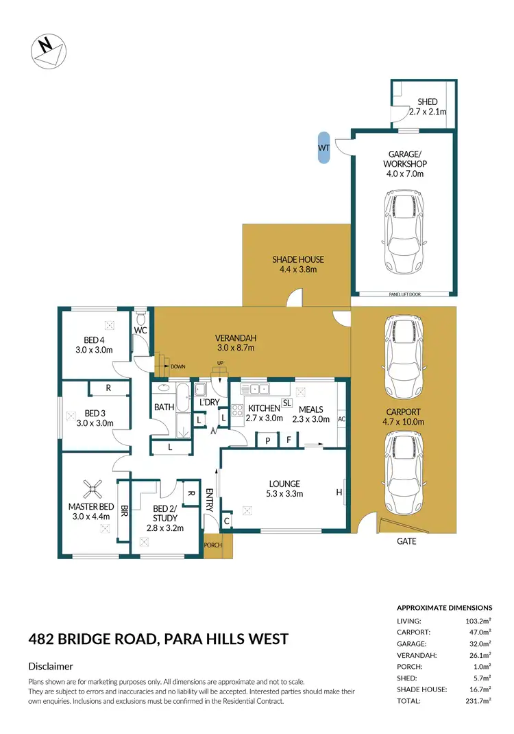 Floorplan of Homely house listing, 482 Bridge Road, Para Hills West SA 5096
