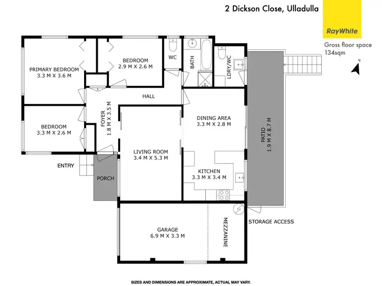 Floorplan of Homely house listing, 2 Dickson Close, Ulladulla NSW 2539