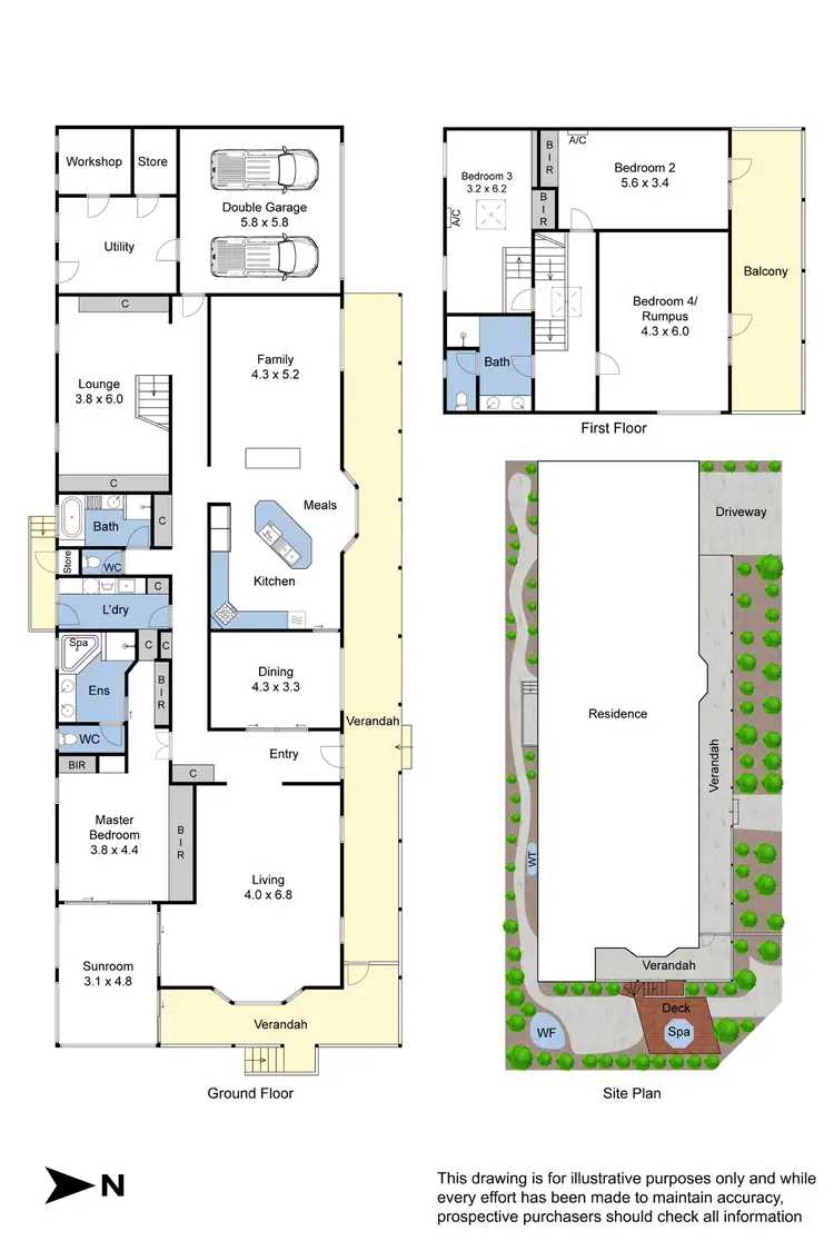Floorplan of Homely house listing, 97 Garnett Road, Wheelers Hill VIC 3150