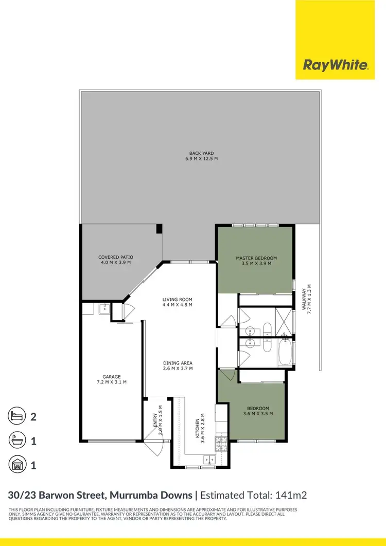 Floorplan of Homely townhouse listing, 30/23 Barwon Street, Murrumba Downs QLD 4503