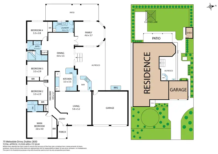 Floorplan of Homely house listing, 75 Websdale Drive, Dubbo NSW 2830